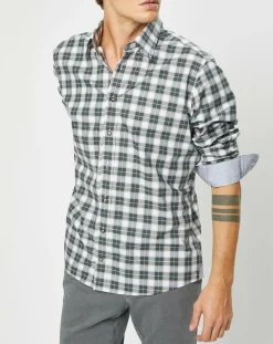 Homme Hackett London Chemises^Chemise Classic Fit à carreaux blanc/vert