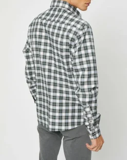 Homme Hackett London Chemises^Chemise Classic Fit à carreaux blanc/vert