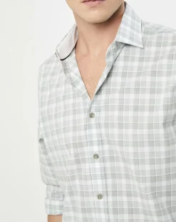 Chemise Classic Fit imprimée vert kaki-Hackett London New