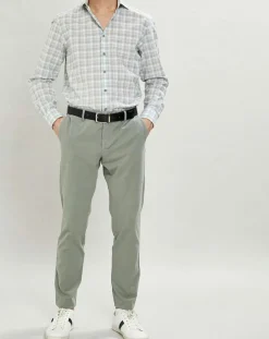 Chemise Classic Fit imprimée vert kaki-Hackett London New