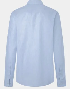 Chemise Classic Fit Jacquard imprimée bleu/blanc-Hackett London Hot