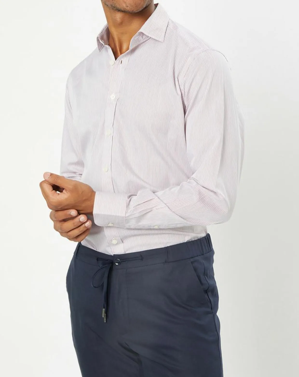 Chemise Classic Fit rayée rouge/bleu-Hackett London Outlet