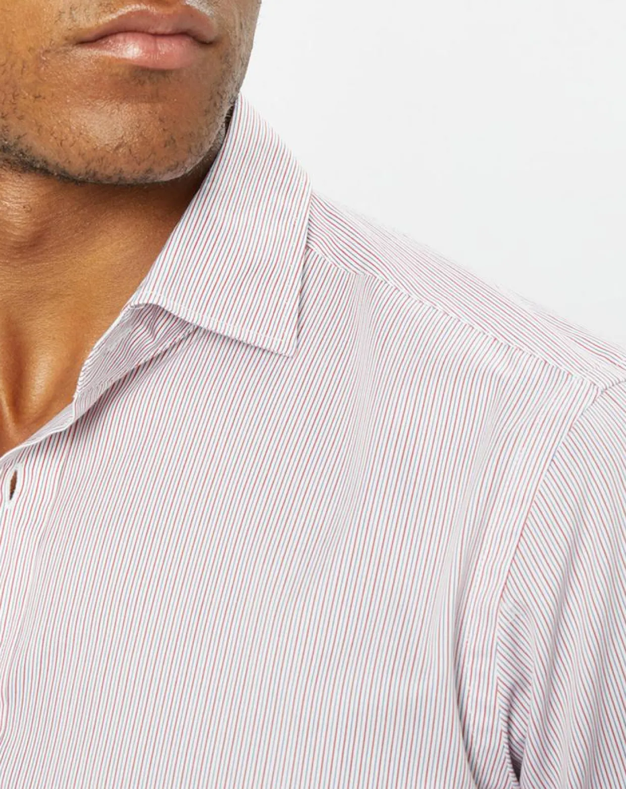 Chemise Classic Fit rayée rouge/bleu-Hackett London Outlet