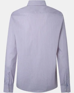 Chemise Classic Fit rayée rouge/bleu-Hackett London Outlet