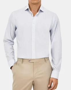 Homme Hackett London Chemises^Chemise Classic Fit rayée bleu ciel