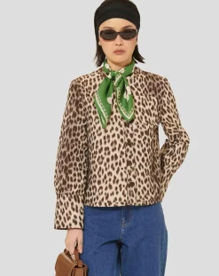 Chemise Coco léopard chocolat-Tara Jarmon Online