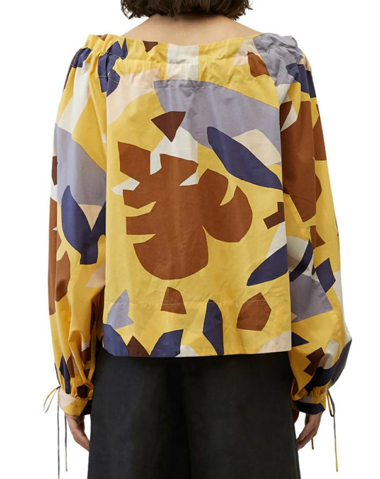 Femme Marc O'Polo Chemises^Chemise Col Lavalière jaune/multicolore