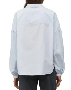 Femme Marc O'Polo Chemises^Chemise Col Mao Poche bleu clair