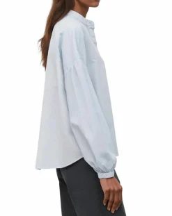 Femme Marc O'Polo Chemises^Chemise Col Mao Poche bleu clair