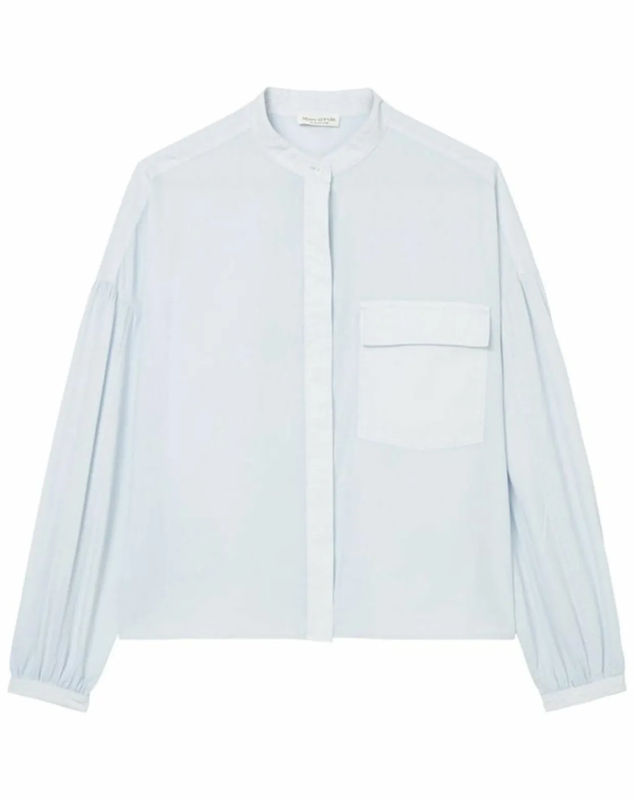 Femme Marc O'Polo Chemises^Chemise Col Mao Poche bleu clair