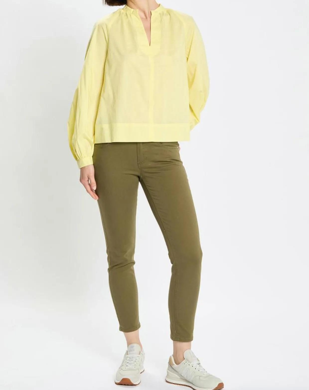 Femme Marc O'Polo Chemises^Chemise Col V en Coton Bio jaune