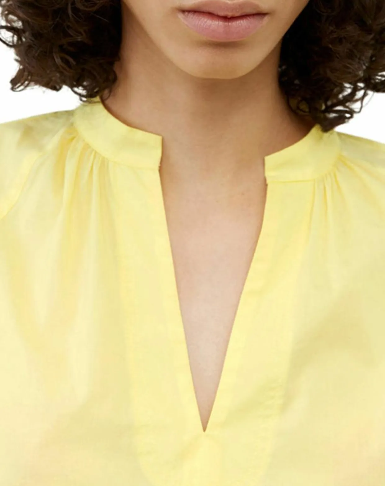Femme Marc O'Polo Chemises^Chemise Col V en Coton Bio jaune