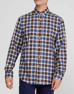 Homme Arrow Chemises^Chemise Comfort Fit Pb à carreaux Bucheron marron/bleu/blanc