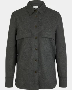 Chemise Corfou en Laine mélangée gris foncé-Jodhpur Hot