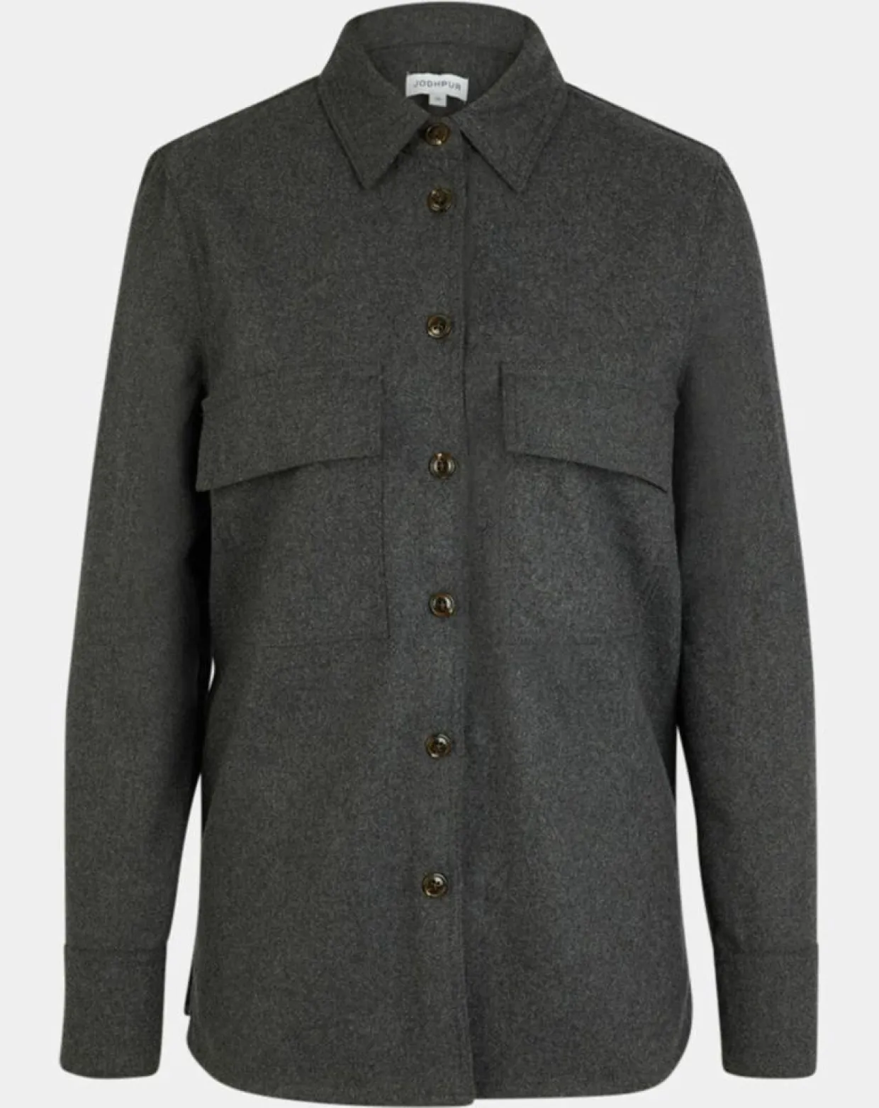 Chemise Corfou en Laine mélangée gris foncé-Jodhpur Hot