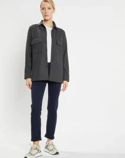 Chemise Corfou en Laine mélangée gris foncé-Jodhpur Hot