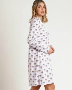 Femme Admas Lingerie, Nuit^Chemise de nuit All You Need Is Sleep C mauve