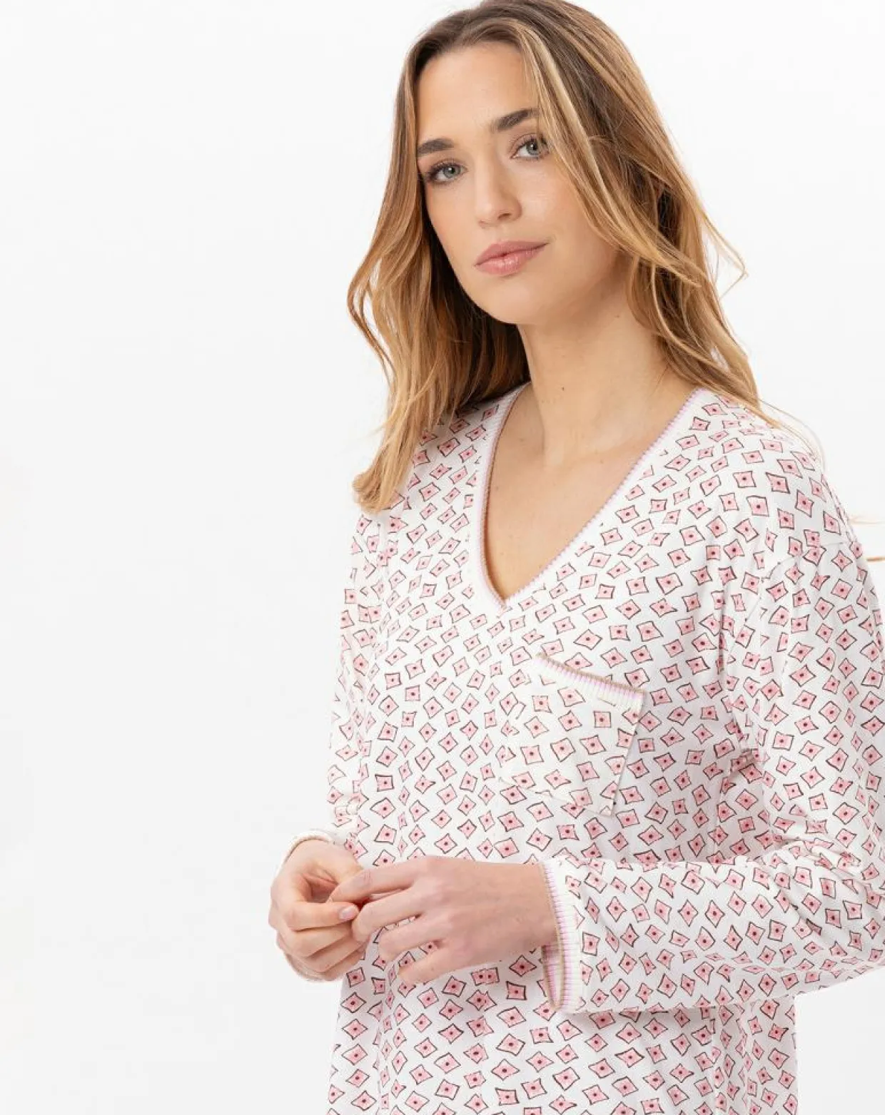 Chemise de nuit Aurore multicolore-Le Chat Sale