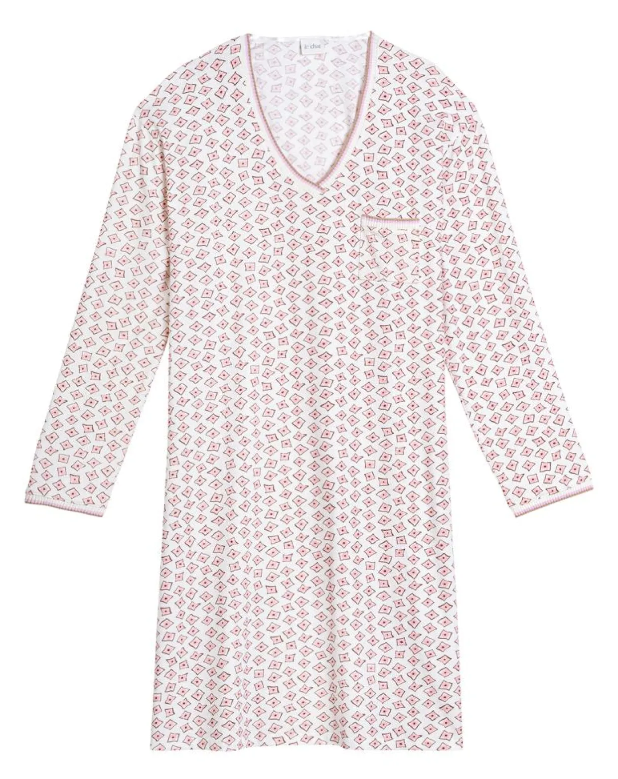 Chemise de nuit Aurore multicolore-Le Chat Sale