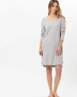 Chemise de nuit Chamade gris chiné-Le Chat Online