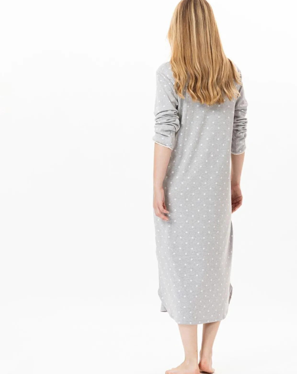 Femme Le Chat Lingerie, Nuit^Chemise de nuit Chamade gris chiné
