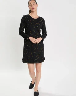 Chemise de nuit Céleste noire-Le Chat Discount