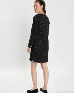 Chemise de nuit Céleste noire-Le Chat Discount