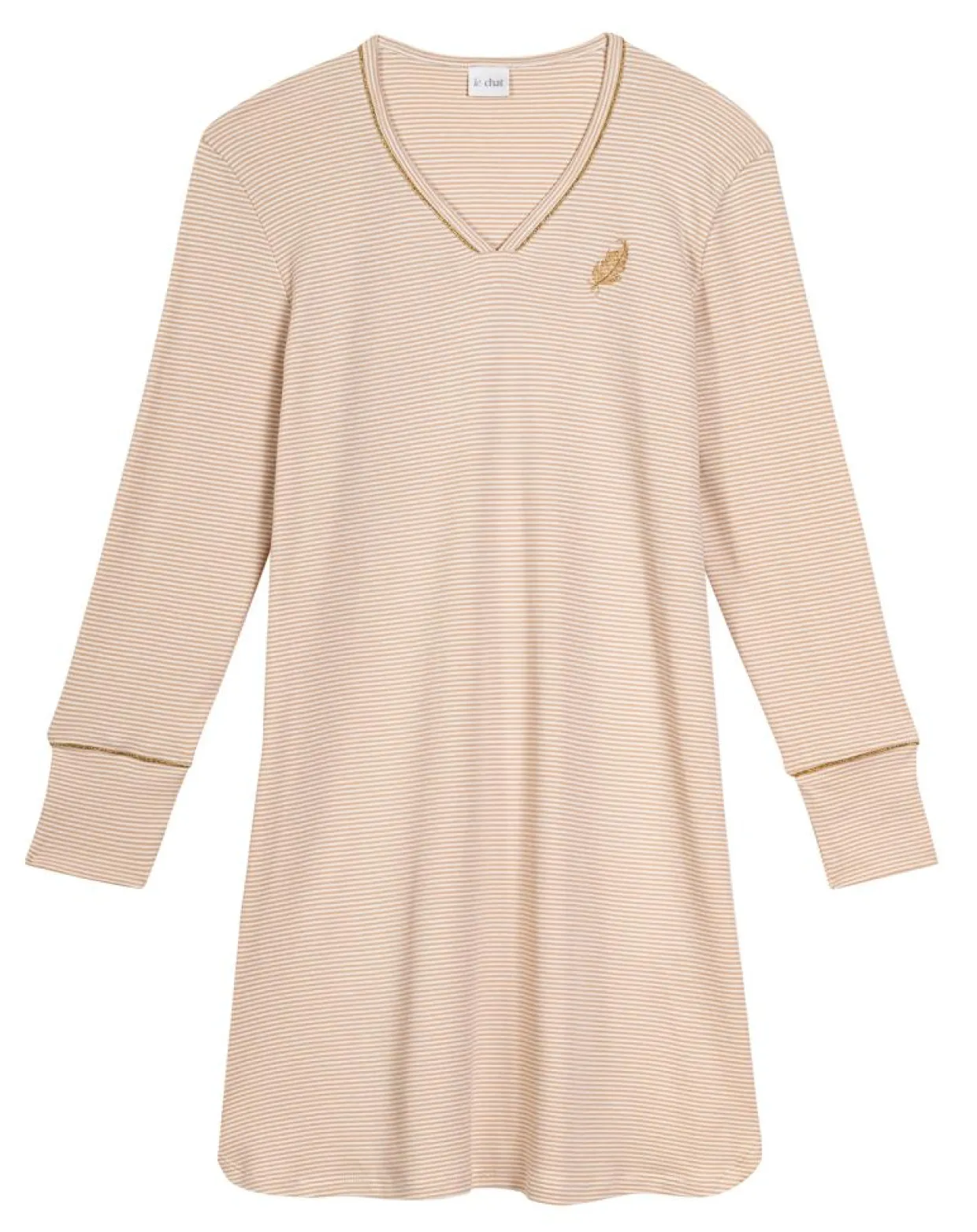 Chemise de nuit Garance doré/écru-Le Chat Best