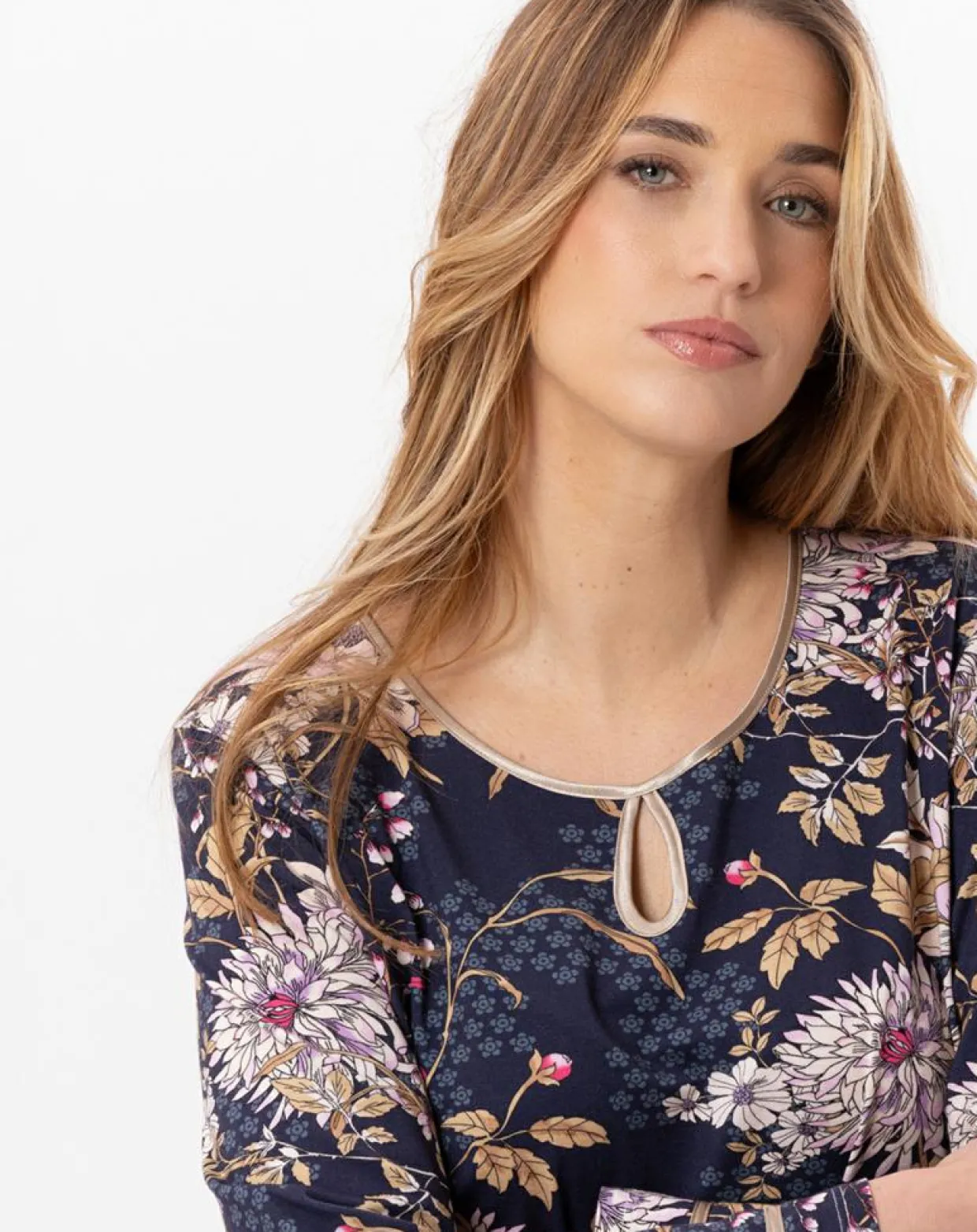 Chemise de nuit Gloria multicolore-Le Chat Online