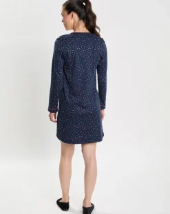 Chemise de nuit Holly bleu marine-Le Chat Best