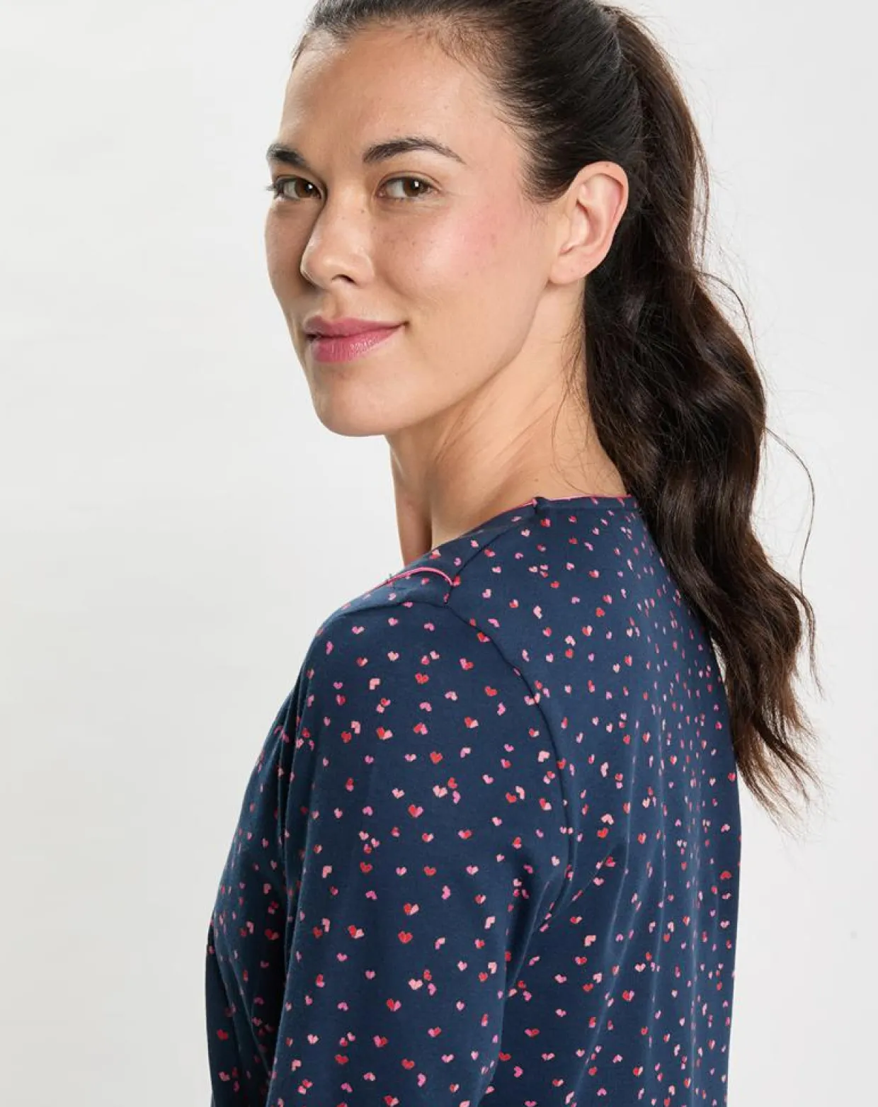 Chemise de nuit Holly bleu marine-Le Chat Best