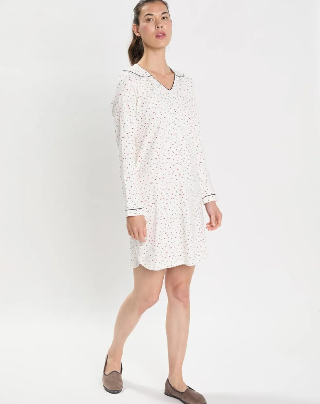 Chemise de nuit Holly écrue-Le Chat Online