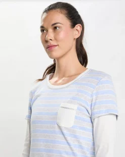 Chemise de nuit Hygge bleu ciel-Le Chat New