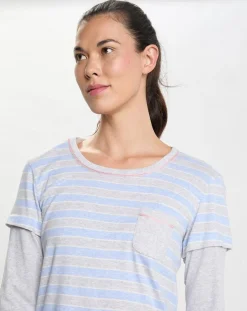 Chemise de nuit Hygge bleu ciel-Le Chat Online