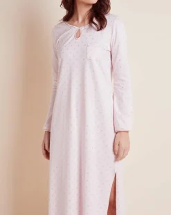 Femme Le Chat Lingerie, Nuit^Chemise de nuit imprimée Caline rose