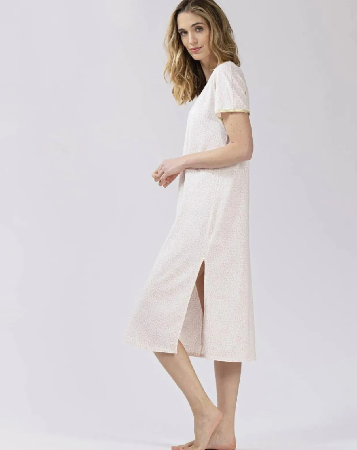 Chemise de nuit Lovinyou rose/écru-Le Chat Hot