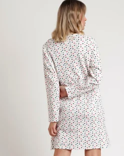 Chemise de nuit patte de boutonnage Star E multicolore-Admas Outlet