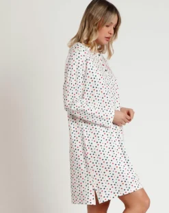 Chemise de nuit patte de boutonnage Star E multicolore-Admas Outlet