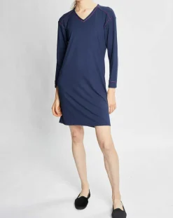 Chemise de nuit Slow bleu marine-Le Chat Discount
