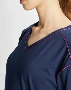 Chemise de nuit Slow bleu marine-Le Chat Discount