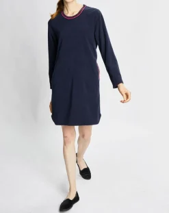 Femme Le Chat Lingerie, Nuit^Chemise de nuit Teddy bleu marine