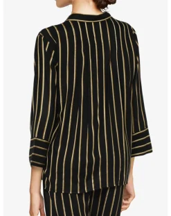 Chemise de pyjama Graphic noir/doré-Femilet Hot