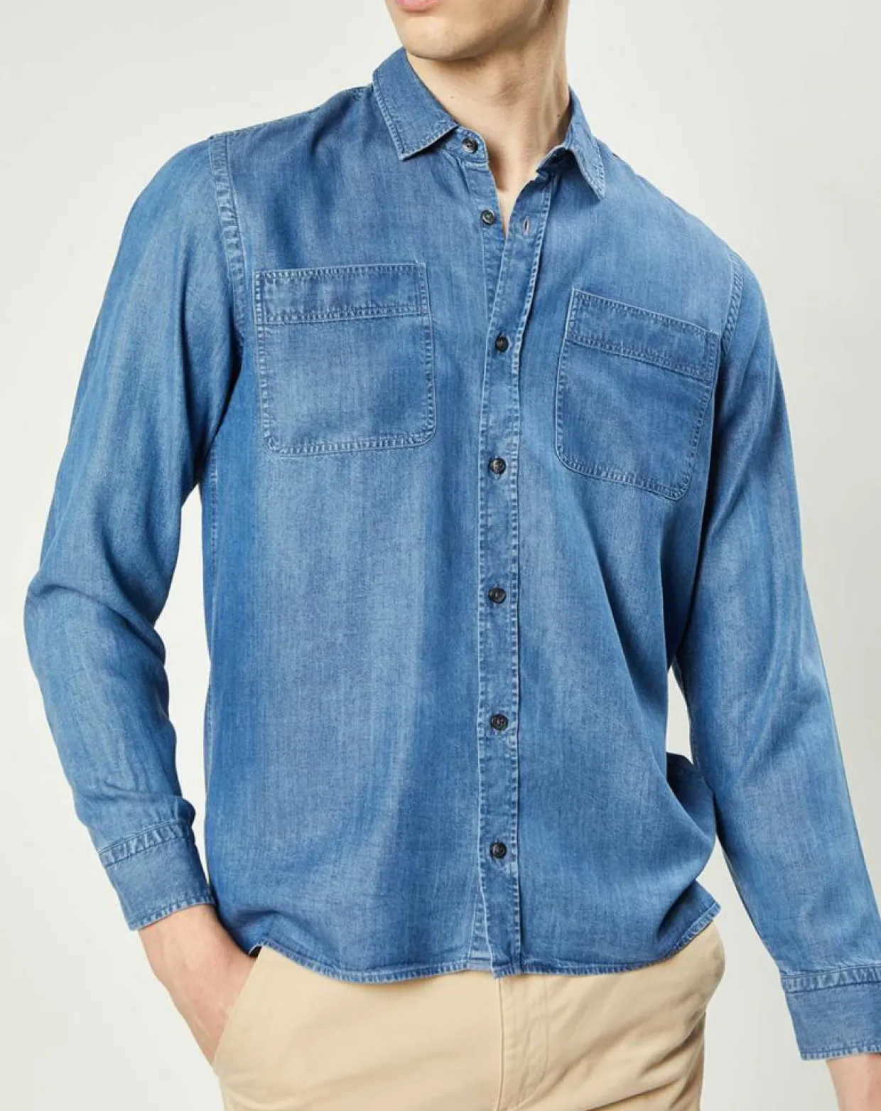Homme Harris Wilson Chemises^Chemise Delio chambray