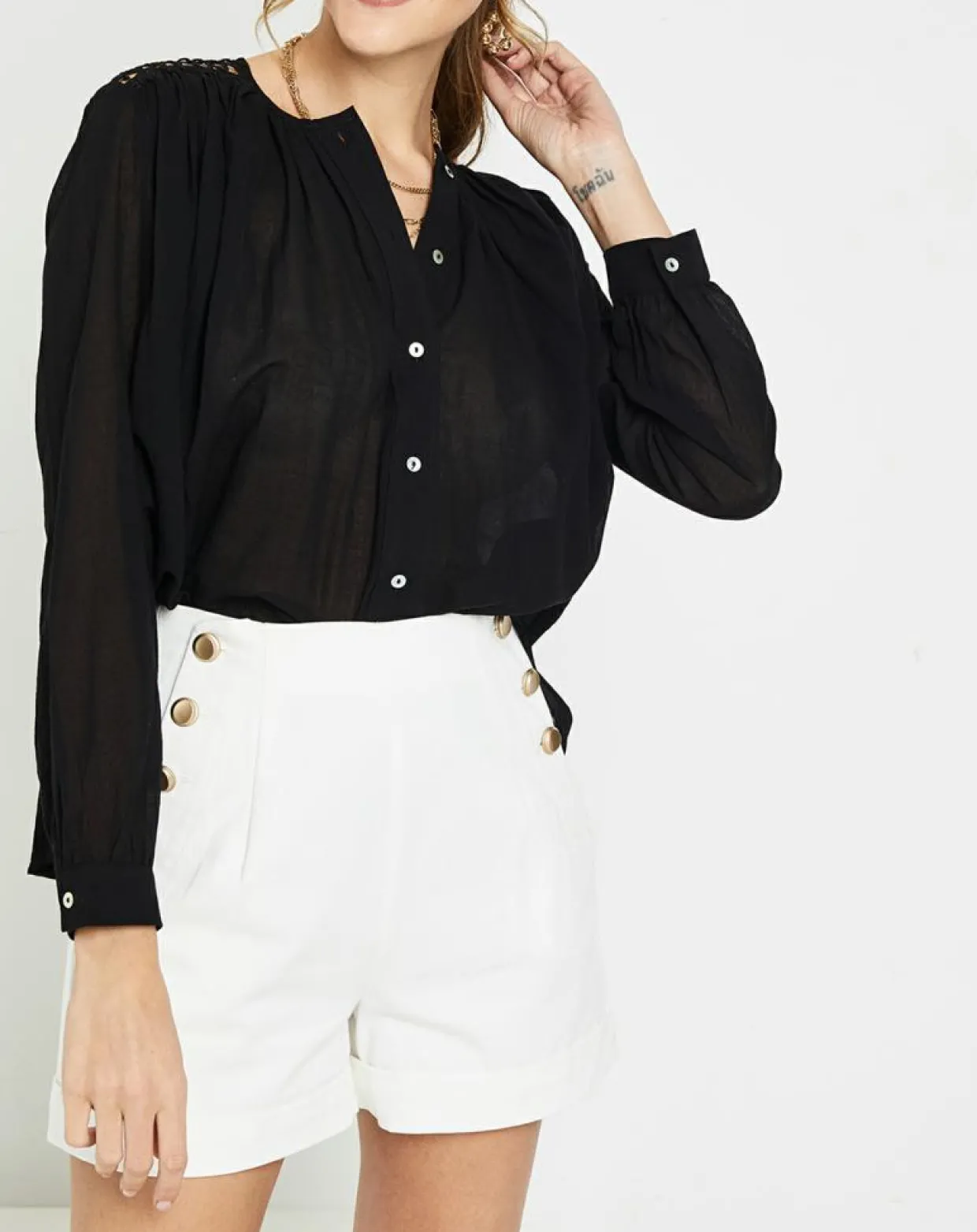 Chemise Donna noire-See u Soon Hot