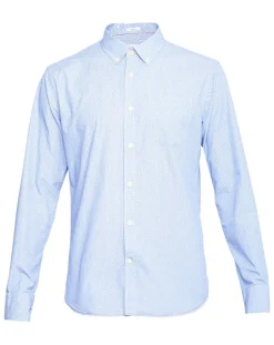 Homme Pepe Jeans Chemises^Chemise droite à pois Micro Mylor bleu clair