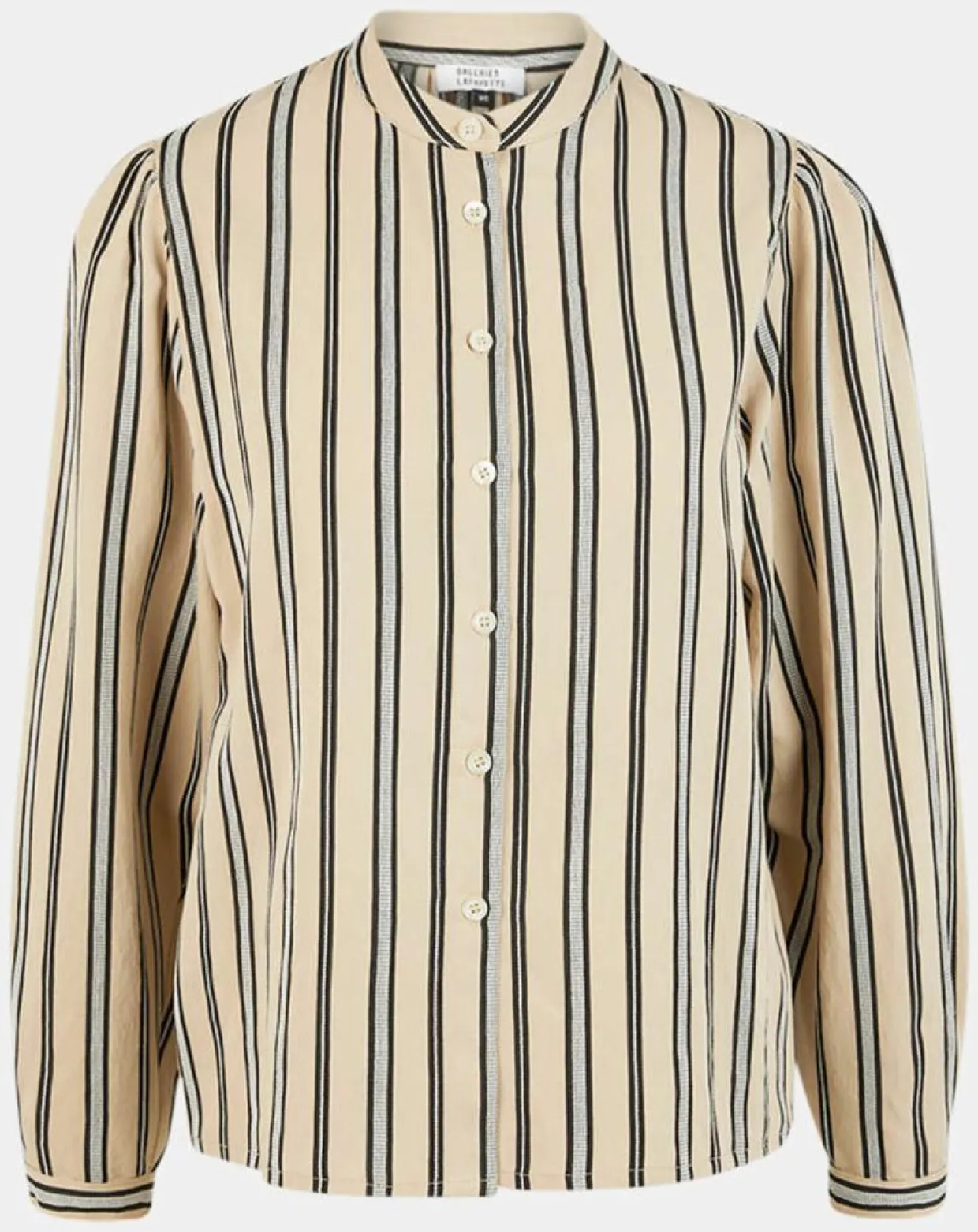 Chemise droite Laurie à rayures beige/noir-Galeries Lafayette Clearance