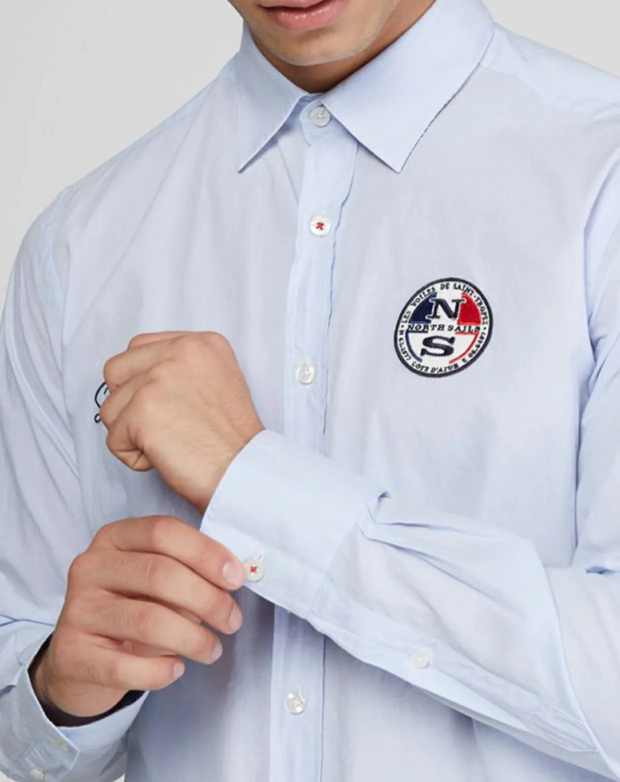 Chemise droite Popeline bleu ciel-North Sails Hot