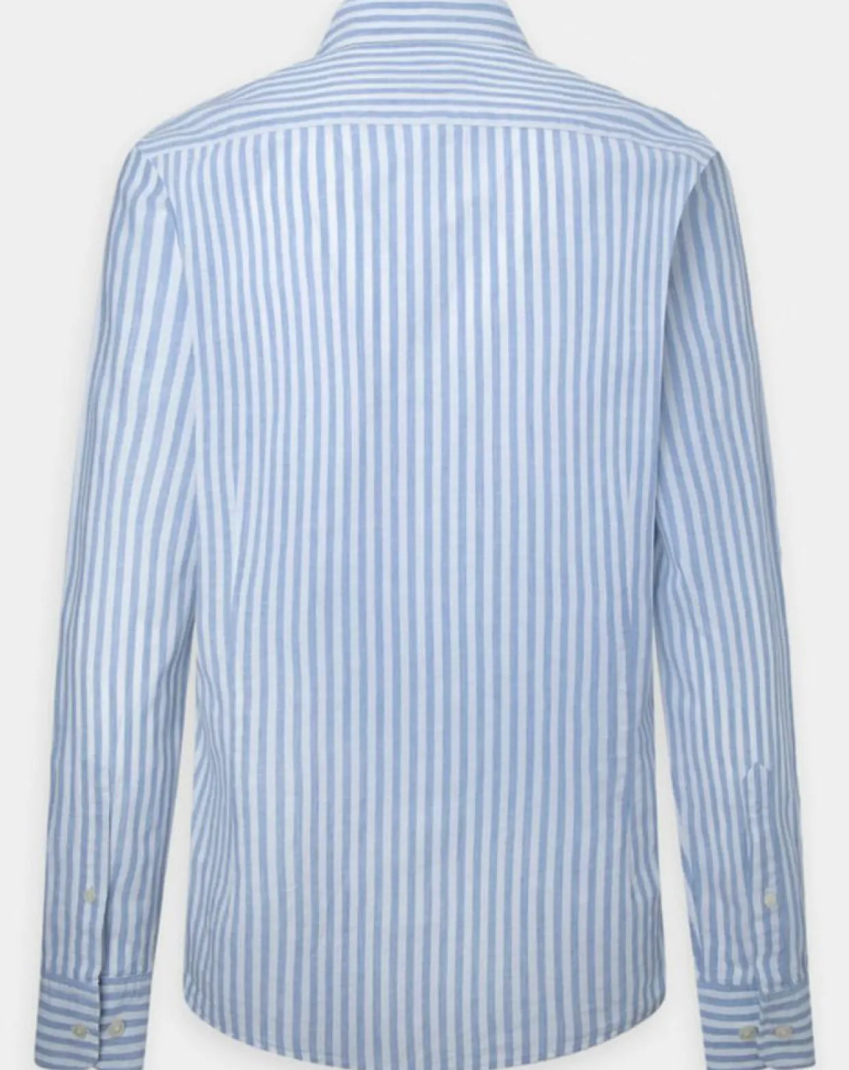 Chemise en Coton & Lin Slim Fit à rayures bleu/blanc-Hackett London Best
