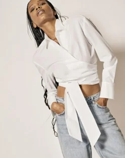 Chemise en Coton à nouer Adi blanche-Recc Hot