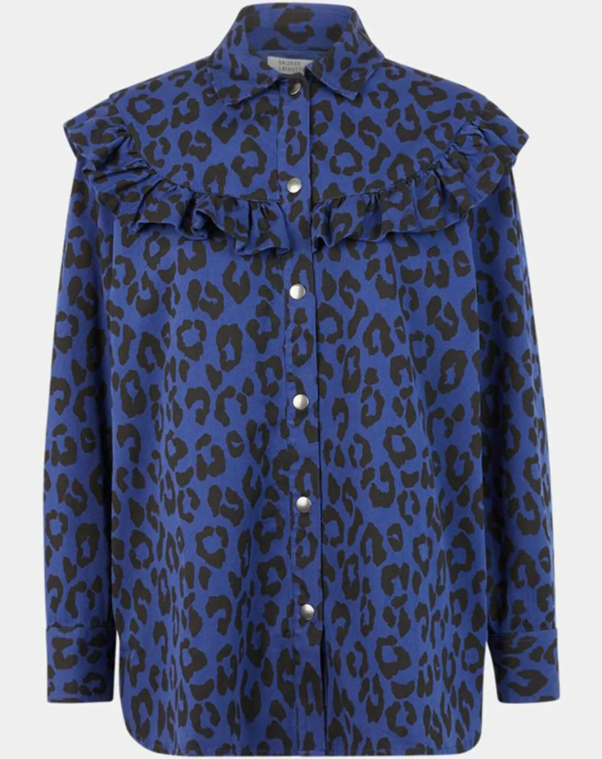Chemise en Coton bio Candy imprimé léopard bleu/noir-Galeries Lafayette Online